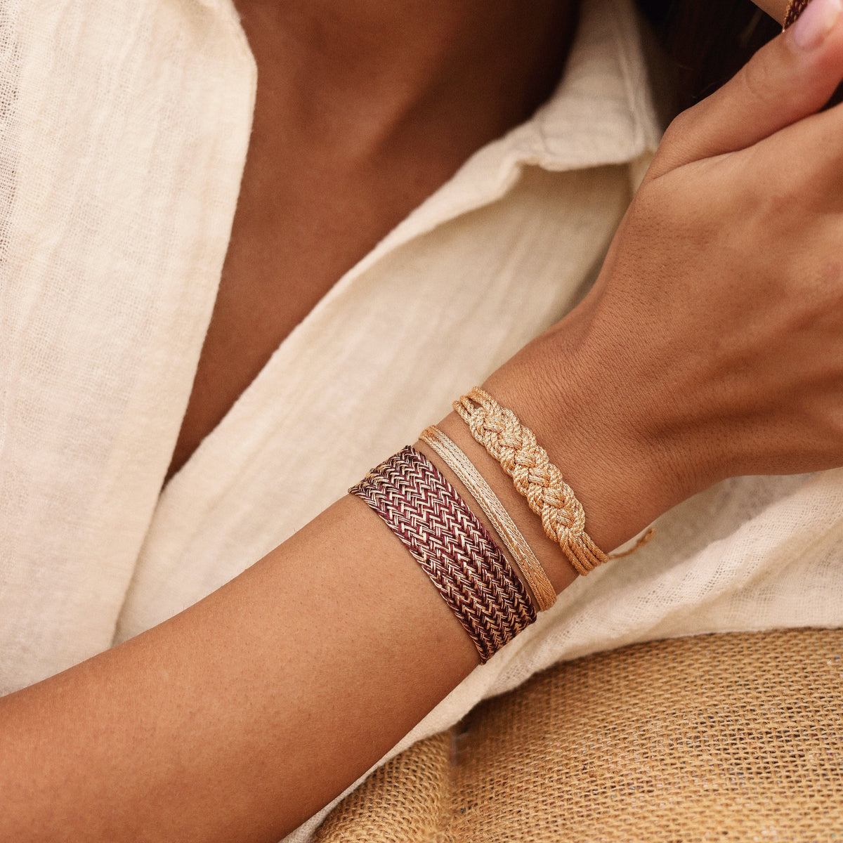 Maxi Ania Nº1 Bracelet (Peach Plum)