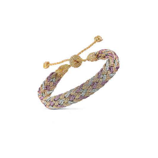 Bracelet Double U N°2 Gold Almond Taupe (BGA)