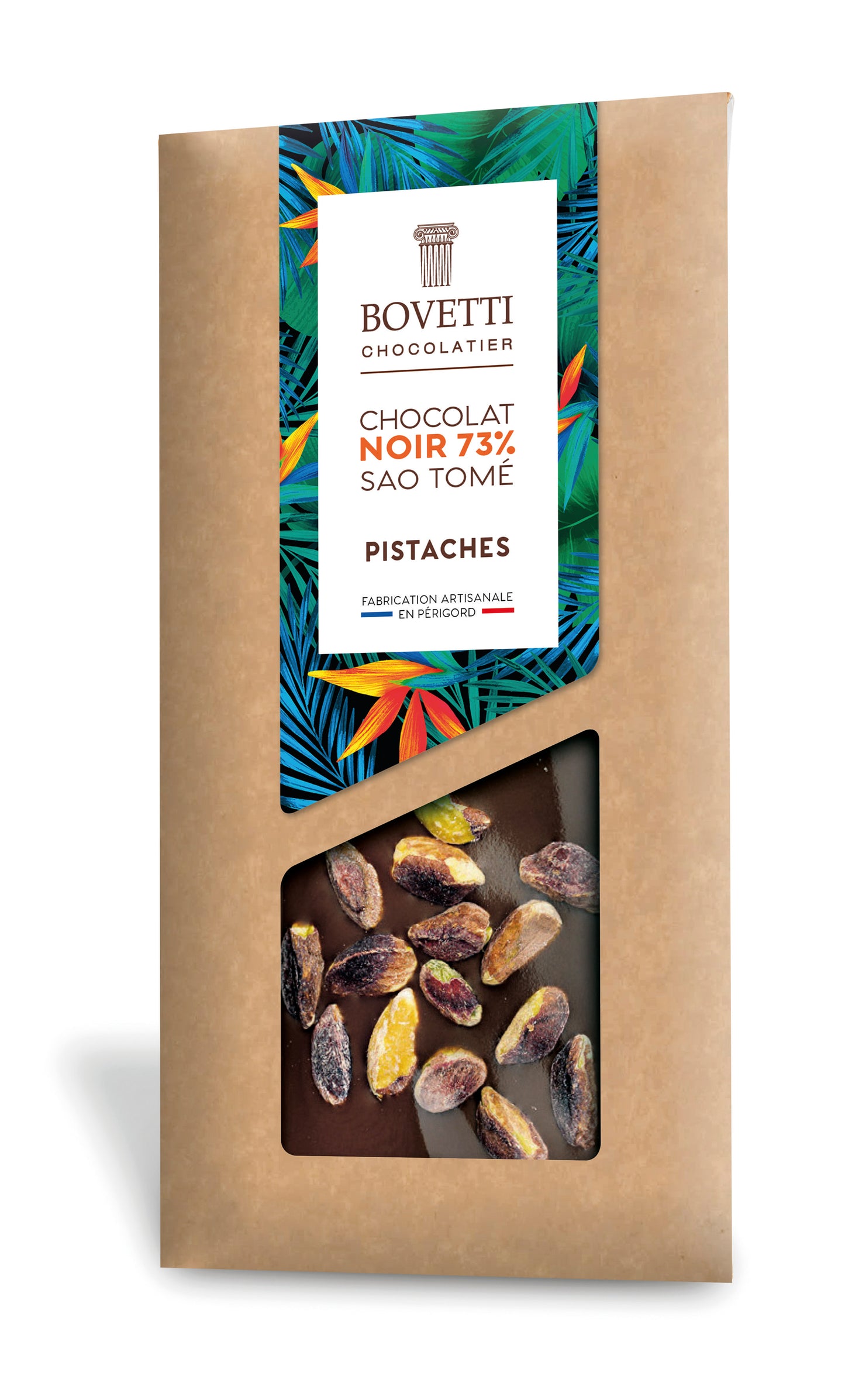 Tablette chocolat noir pistaches