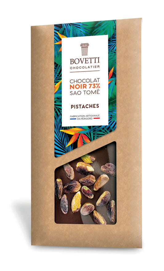 Tablette chocolat noir pistaches