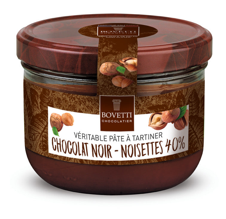 Pâte à tartiner noisette/chocolat noir