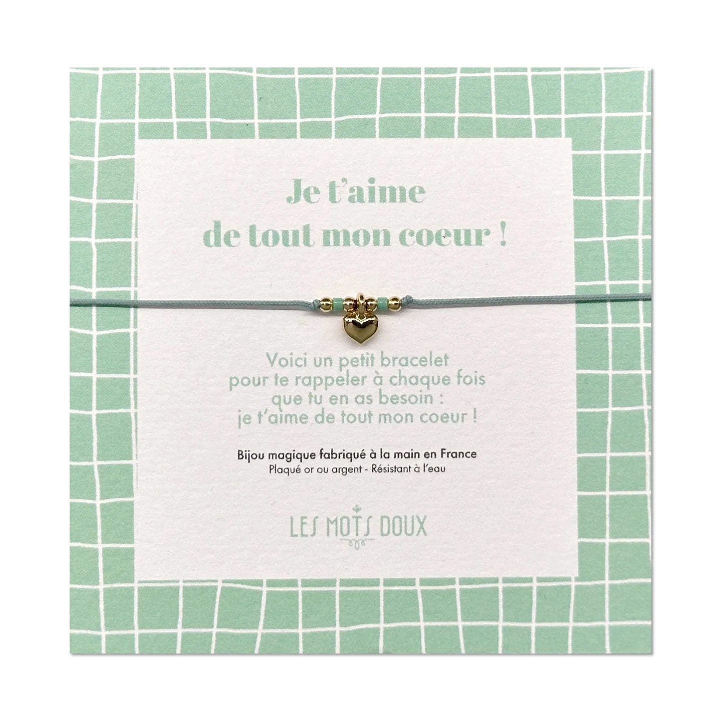Bracelet enfants cœur nuage or