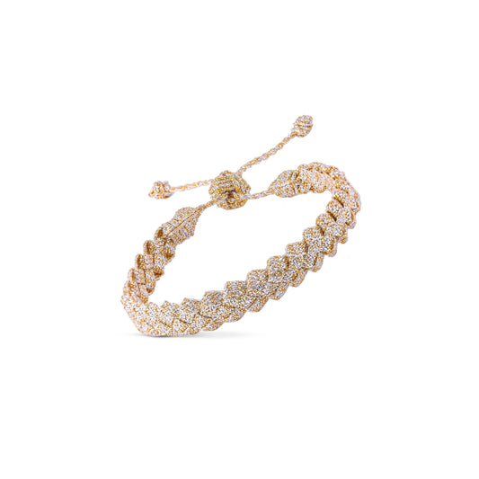 Crossed Bracelet Gold & Silver