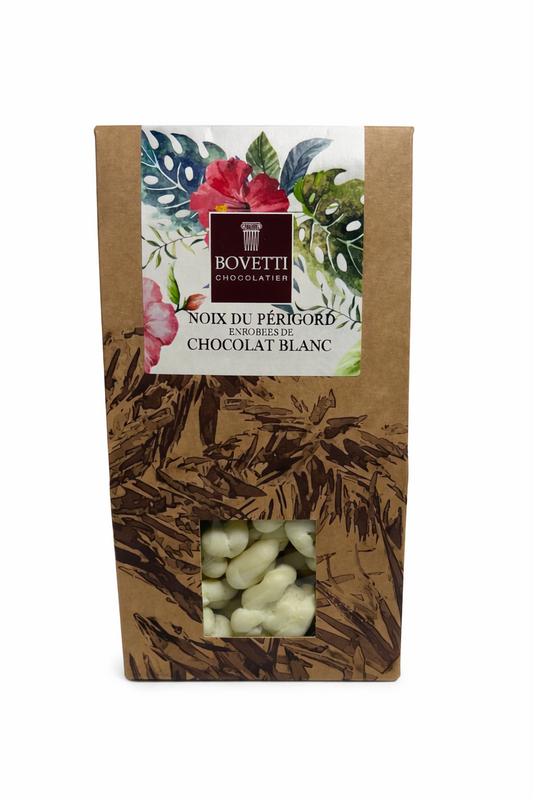 Étui noix du Périgord chocolat blanc