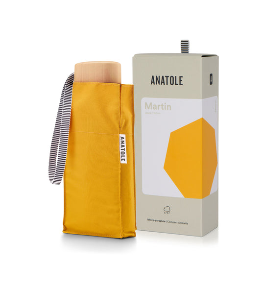 Mini parapluie micro et soldie jaune moutarde MARTIN