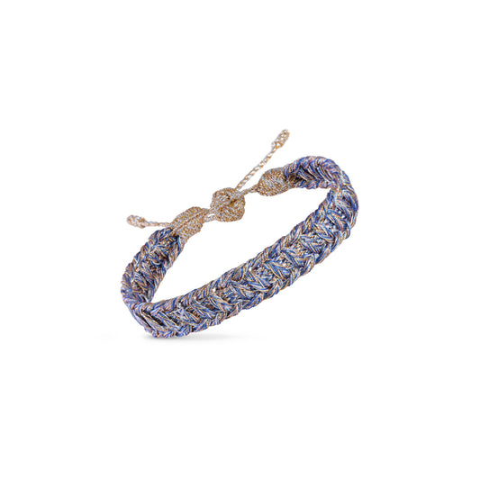 Bracelet Ayla N°1 Peach Silver Shimmering Indigo