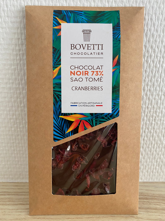 Chocolat Noir - SAO TOMÉ CHOCOLAT NOIR 73% Cranberries