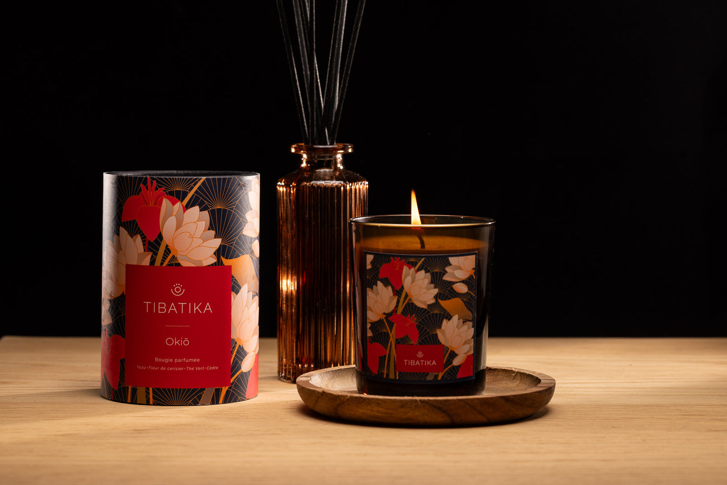 Bougie parfumée artisanale "Okio"