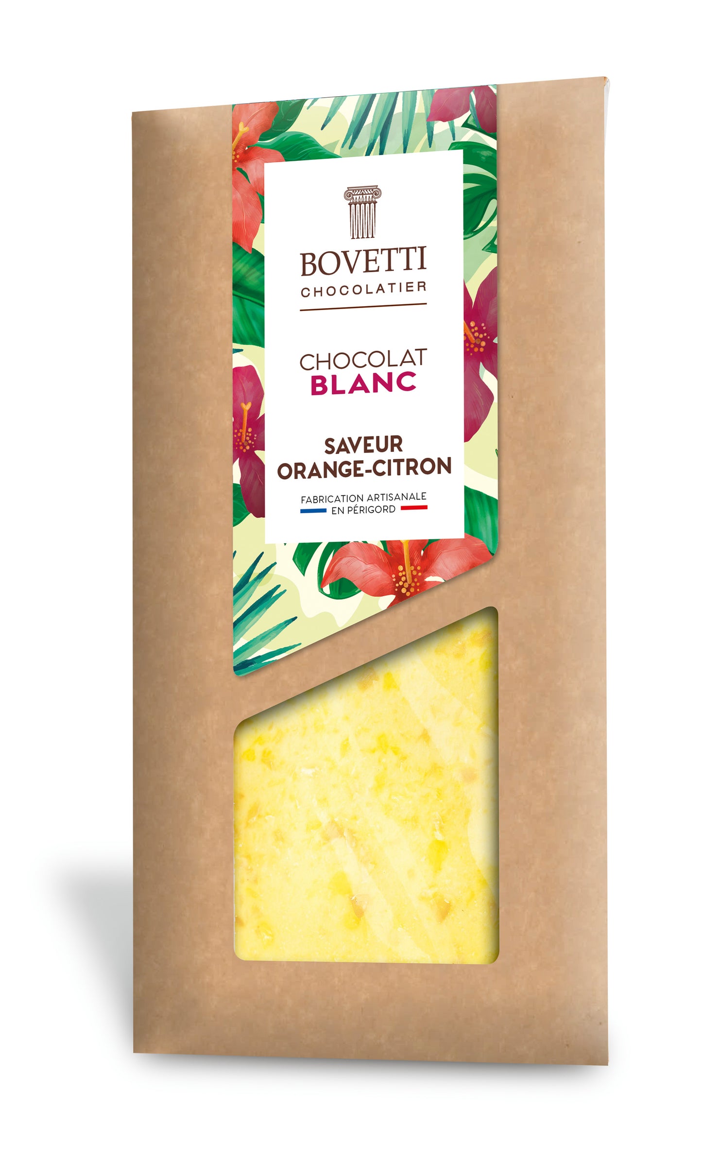 Tablette Chocolat blanc saveur Orange-Citron