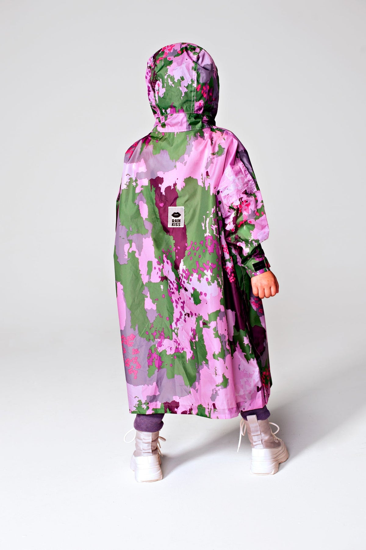 Kids Poncho de pluie Digi Spring Camo