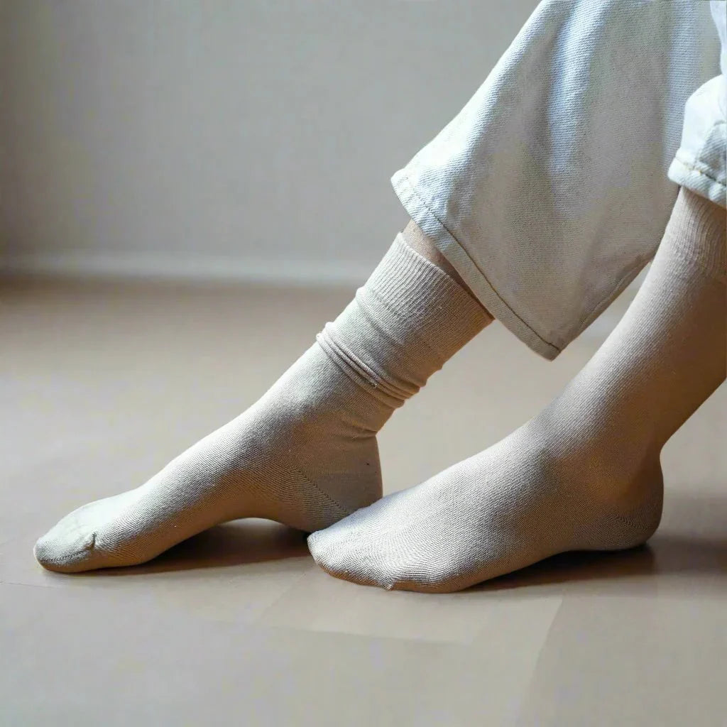 Chaussettes Organic Solid – Beige
