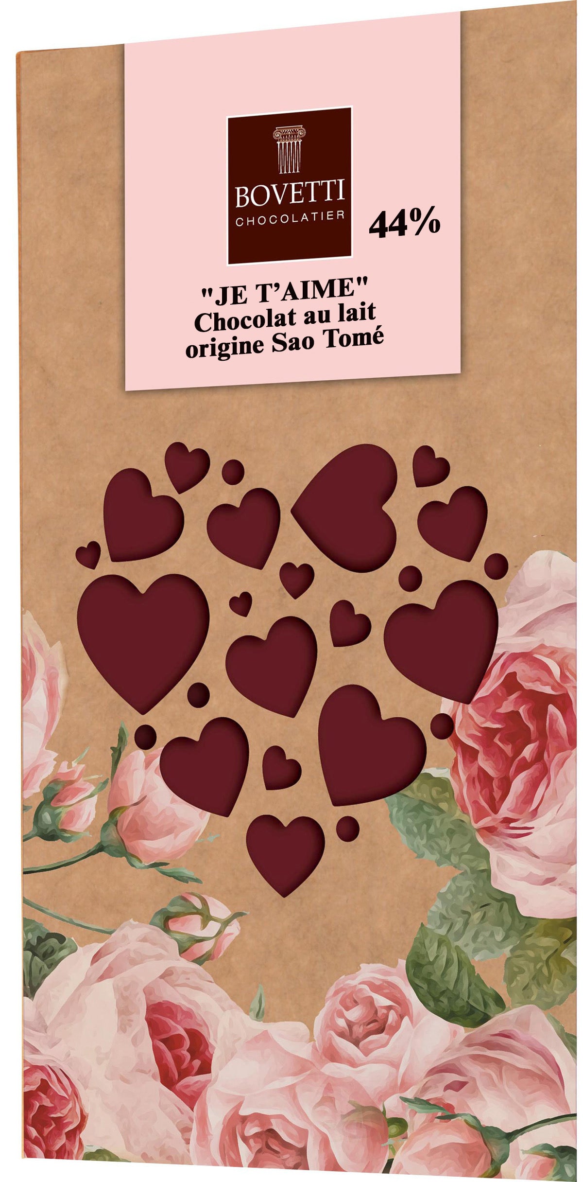 Tablette Chocolat au lait « JE T’AIME »