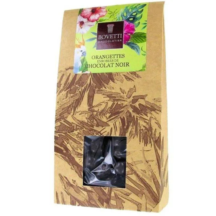 Orangettes enrobées de chocolat noir