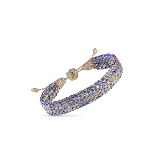 Bracelet Irhi N°1 Gold Silver Shimmering Indigo