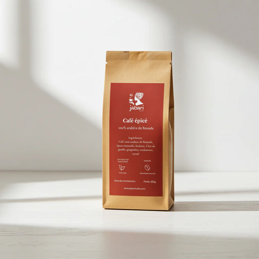Café moulu épicé 100% arabica du Rwanda