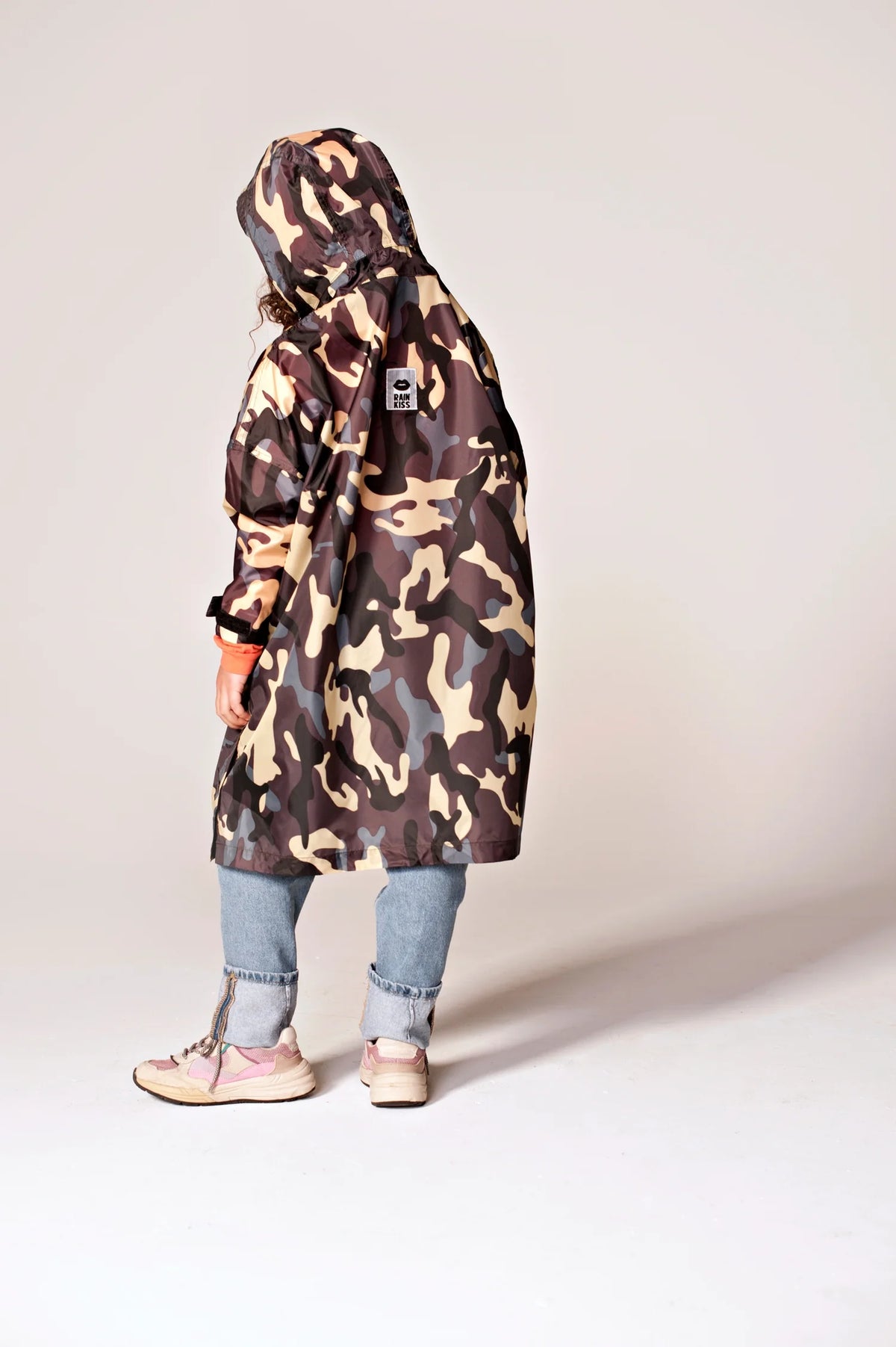 Kids Rain Poncho Jungle Camo