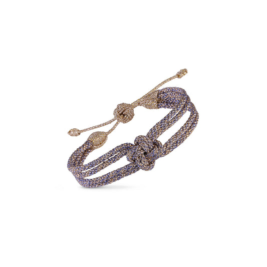 Bracelet Maxi Iris N°1 Rose Gold Lavender Champagne