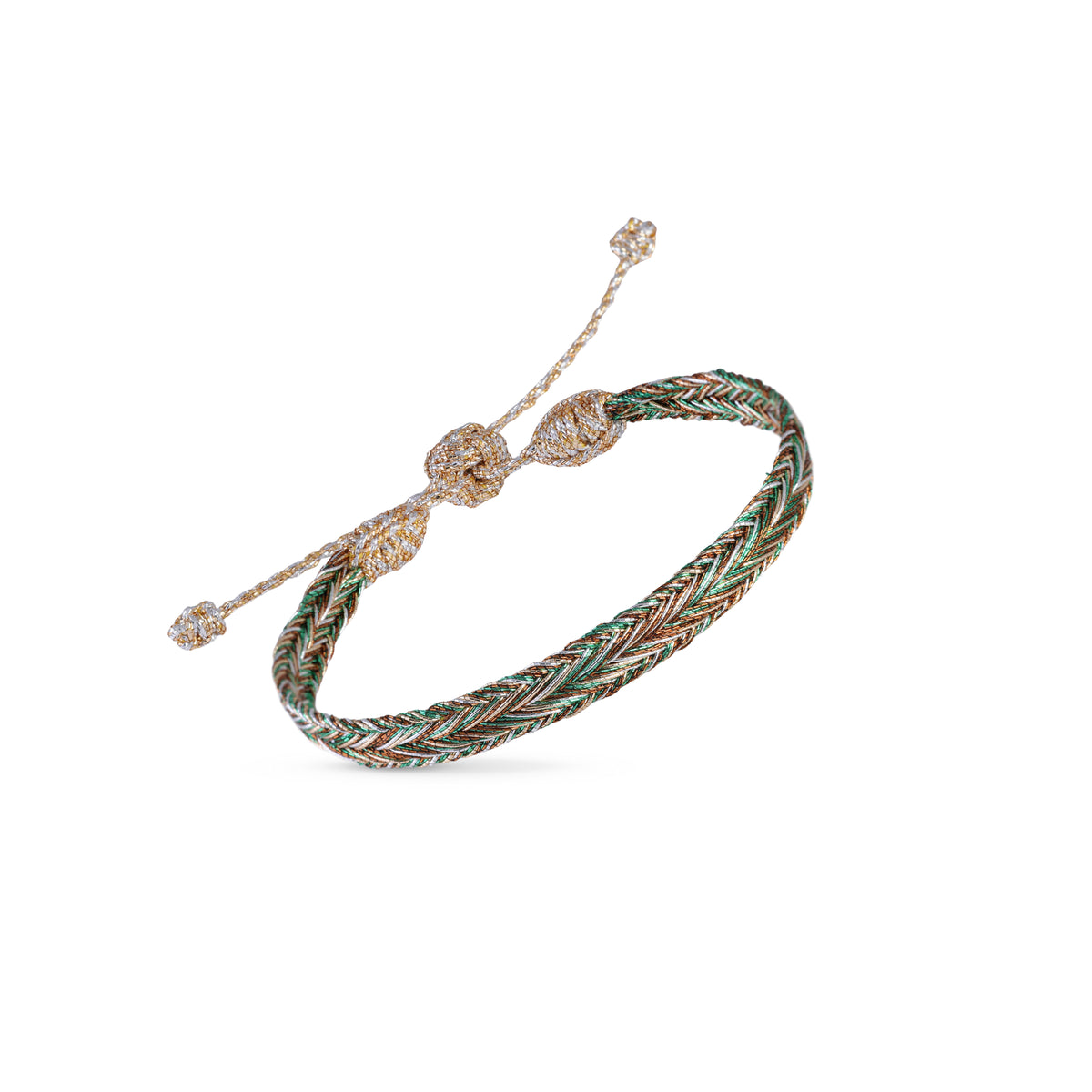 Bracelet Mini Arrow N°1 Peach Silver Cinnamon Pistachio