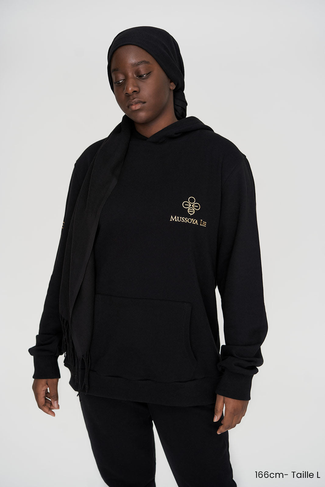 Hoodie Oversize Tullé Noir