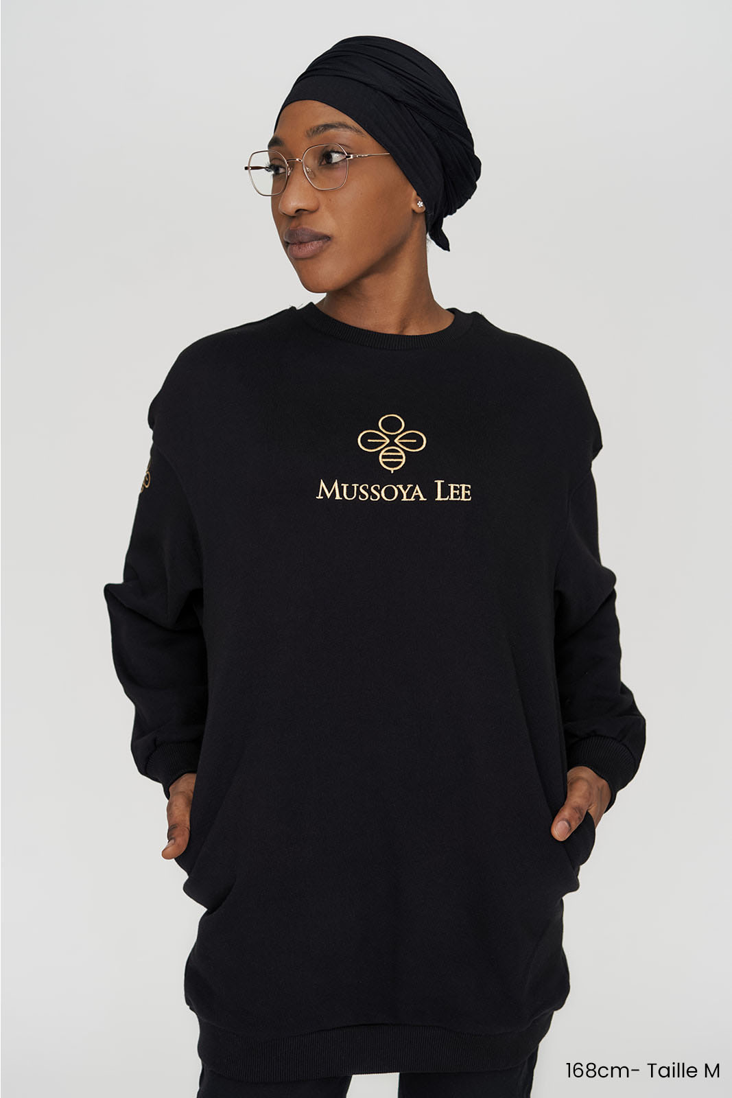 Pull Tunique Oversize Yamb Noir