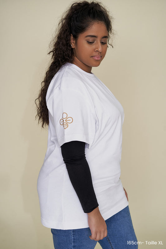 T-Shirt mixte Oversize Epais Kumi Blanc