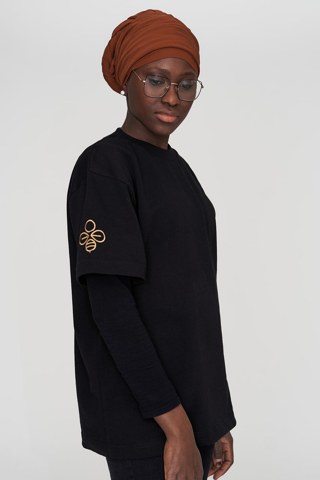 T-Shirt mixte Oversize Epais Kumi Noir