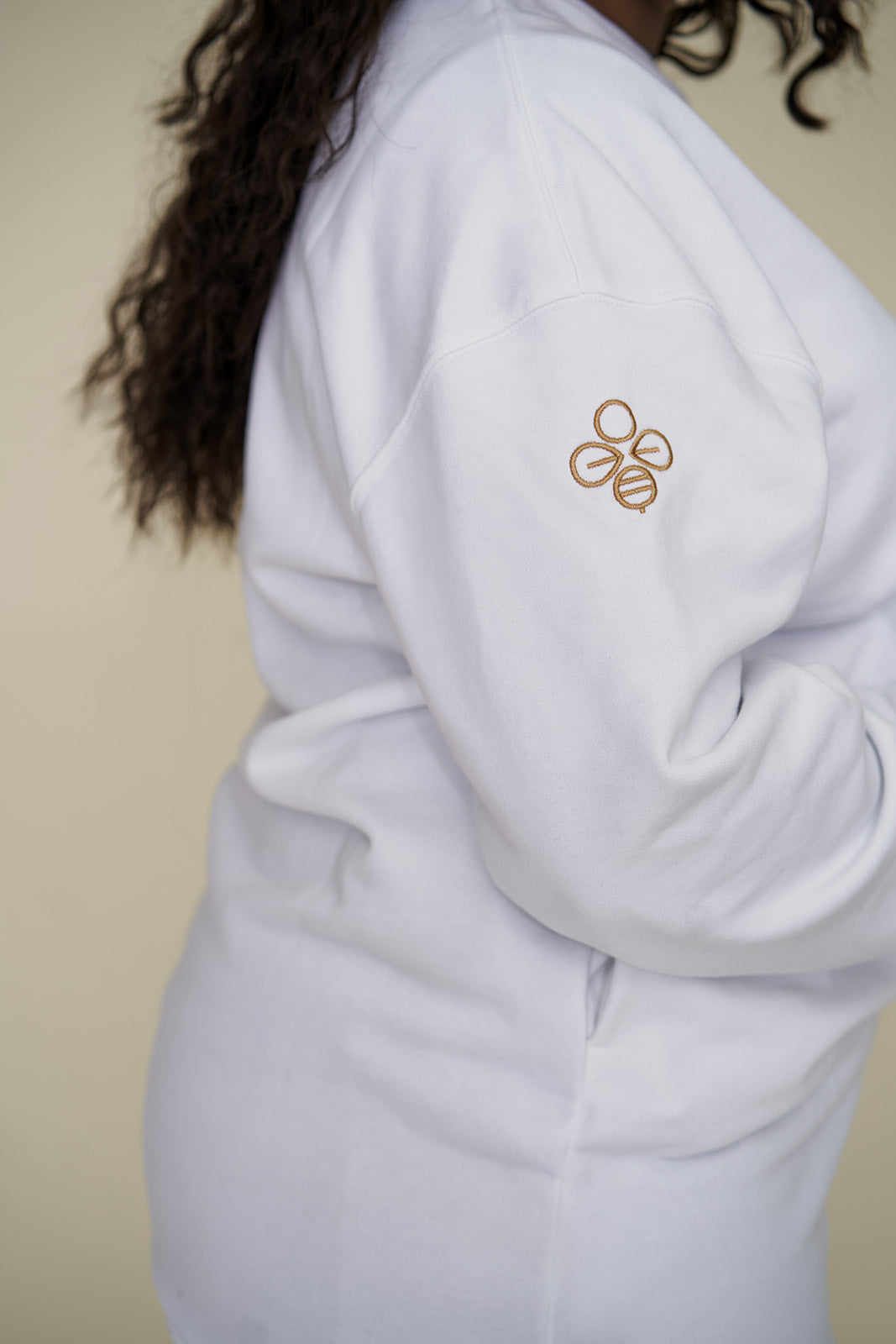 Pull Tunique Oversize Yamb Blanc