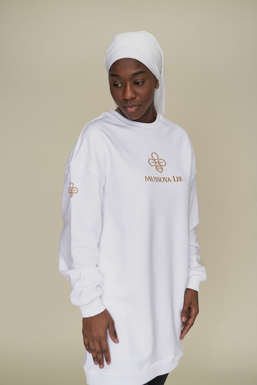 Pull Tunique Oversize Yamb Blanc