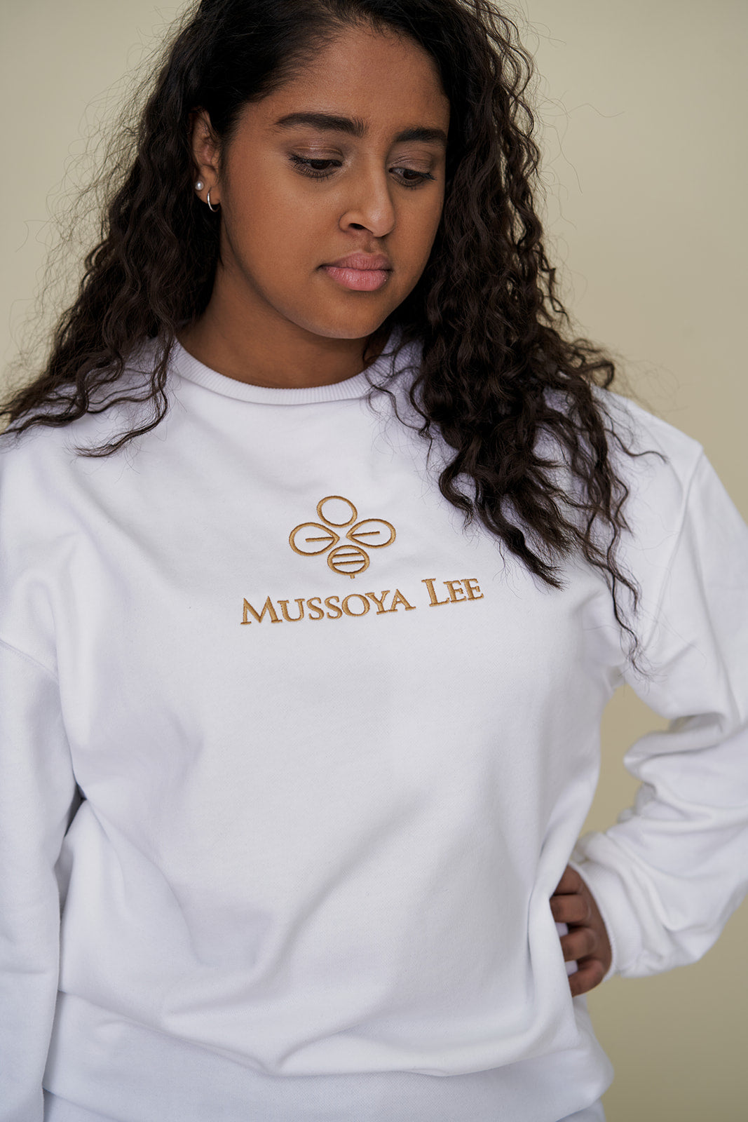 Pull Tunique Oversize Yamb Blanc