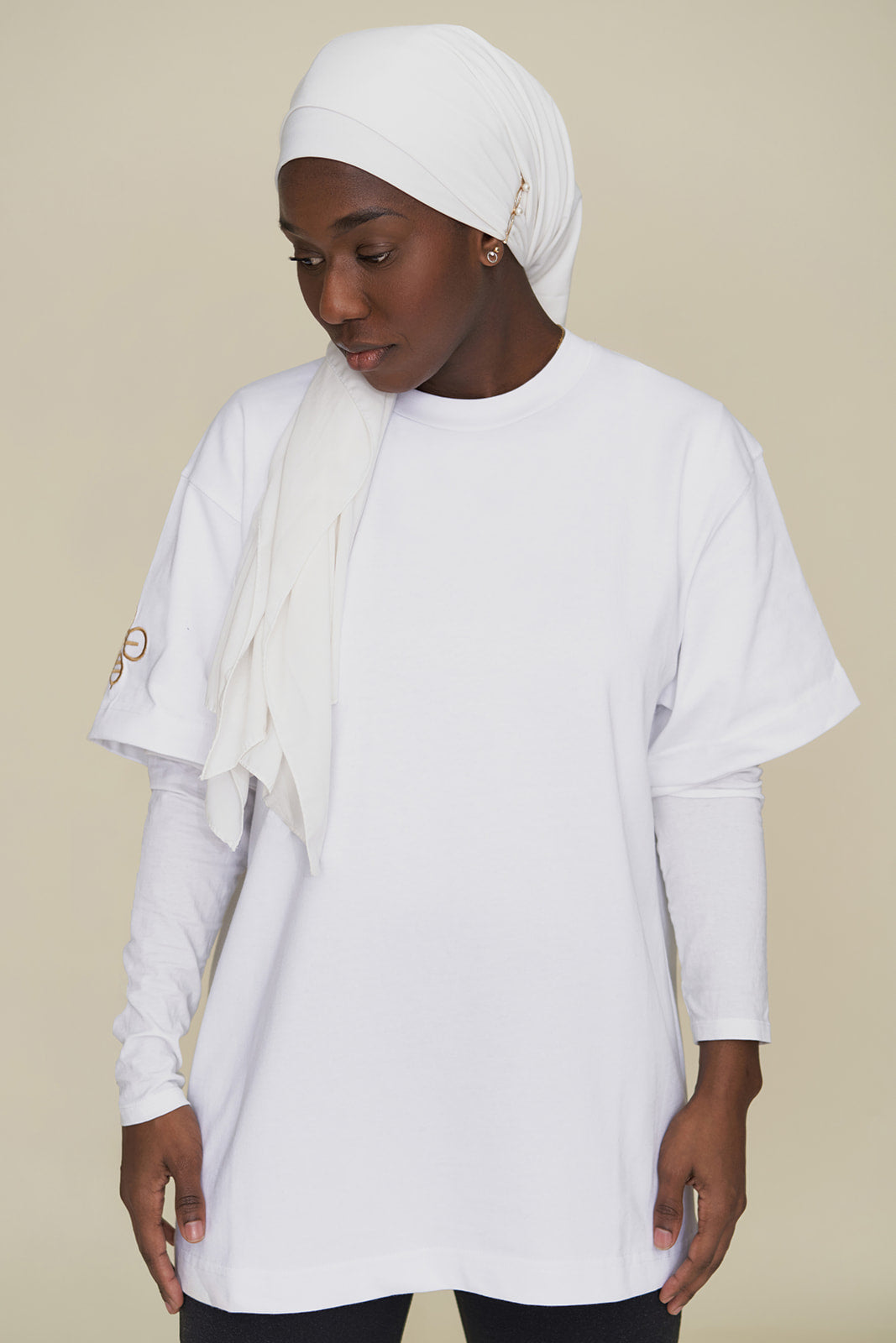 T-Shirt mixte Oversize Epais Kumi Blanc