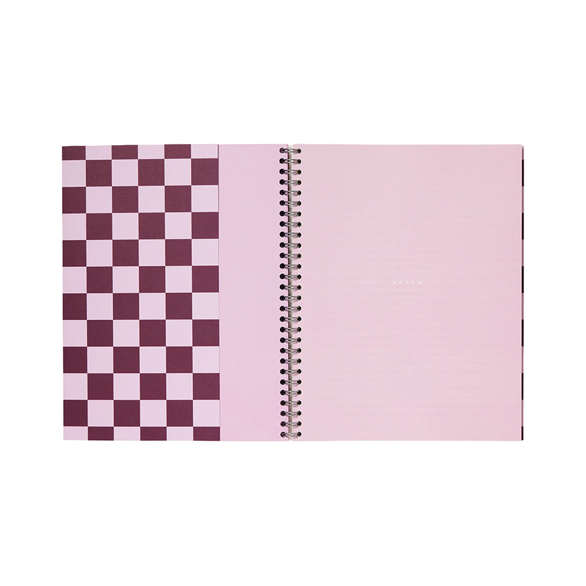 Carnet Nela grand format - CARREAUX BORDEAUX