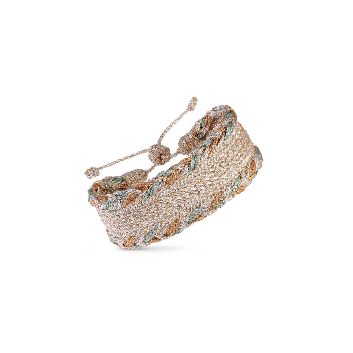 Bracelet Nalea Nº2 (Peach & Silver Almond Desert Sun)