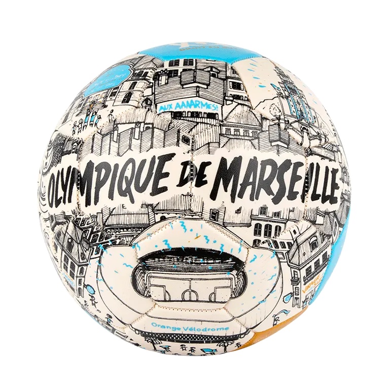 Ballon de football Olympique de Marseille x Docteur Paper
