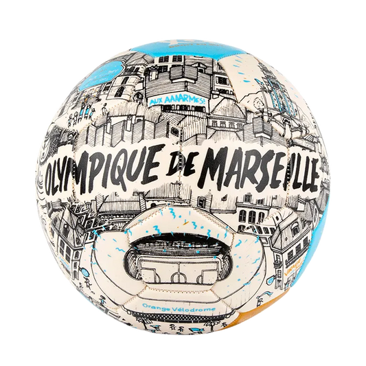Ballon de football Olympique de Marseille x Docteur Paper