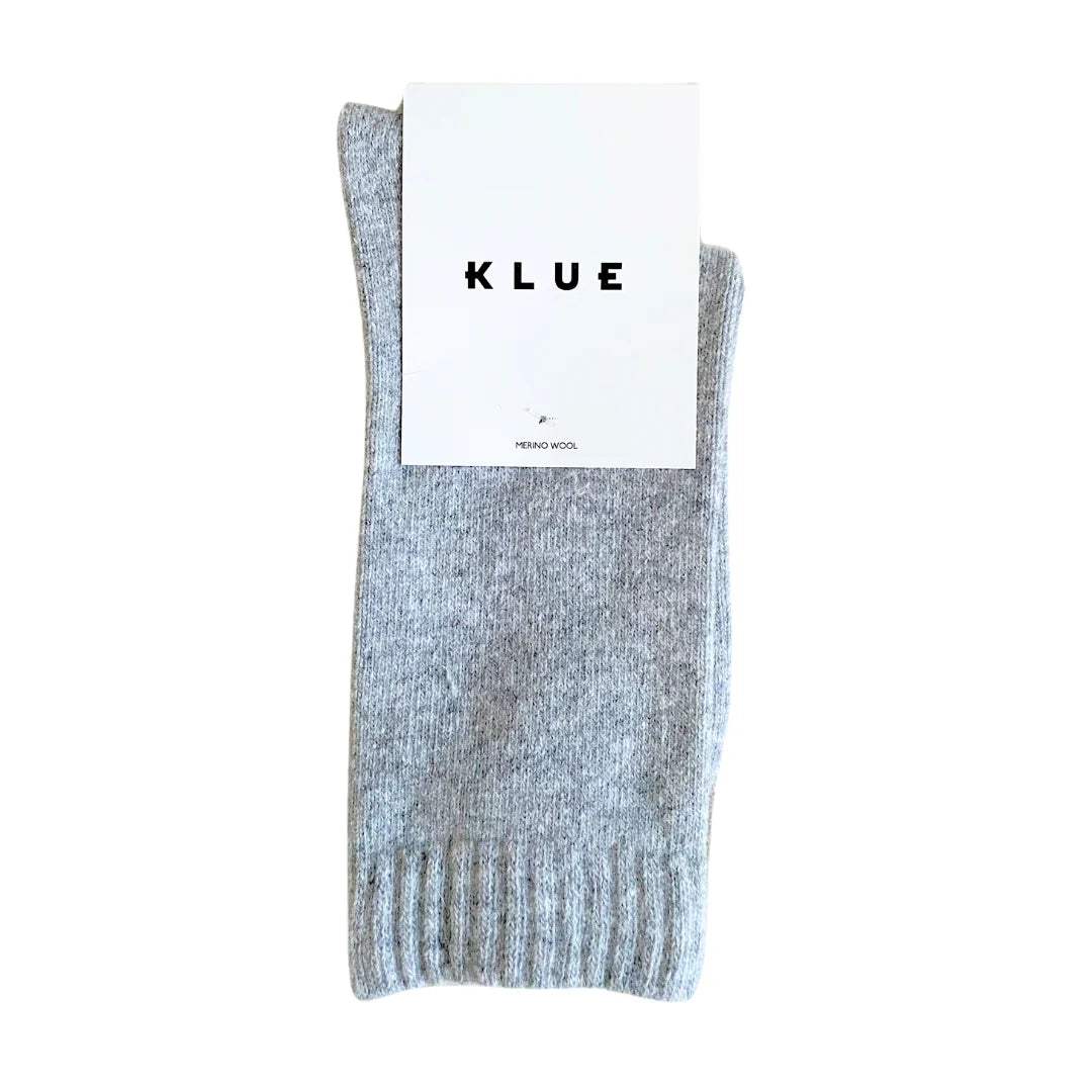 Chaussettes en Laine Mérinos Unies – Light Grey