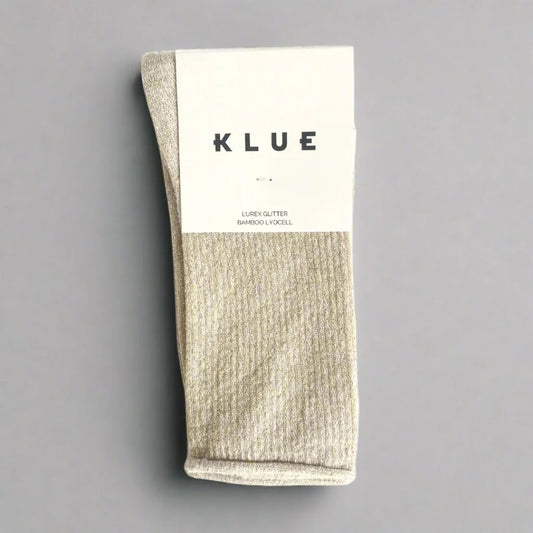 KLUE Chaussettes Lurex paillettes en Lyocell Beiges