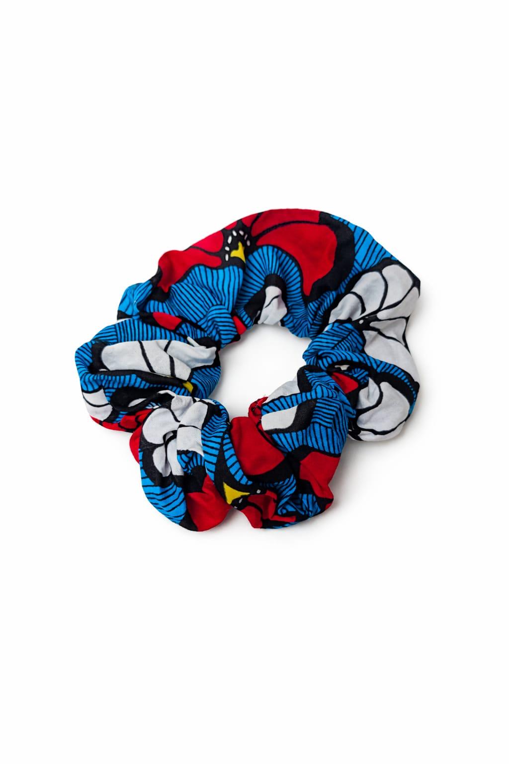 Chouchou Wax Eventail Blanc Rouge