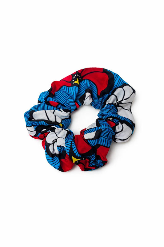 Chouchou Wax Eventail Blanc Rouge