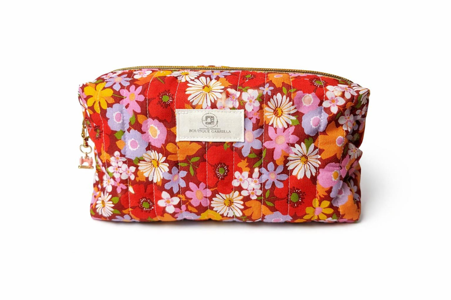 Trousse Matelassée Wax Fleurs