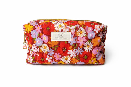 Trousse Matelassée Wax Fleurs