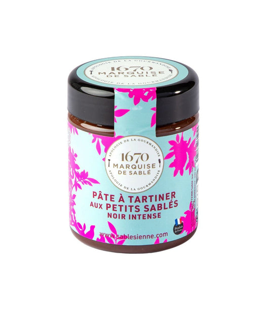 Pâte à tartiner chocolat noir aux petits sablés noir intense 250G