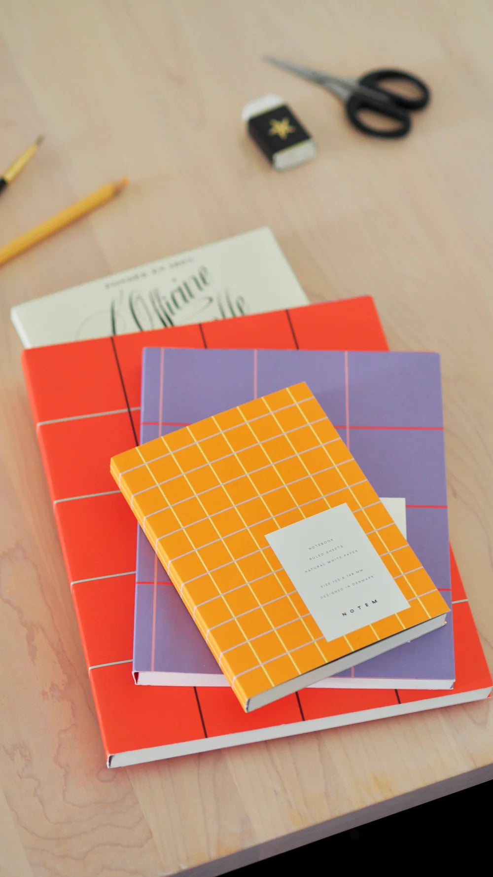Carnet UMA, petit format - CARREAUX OCRES