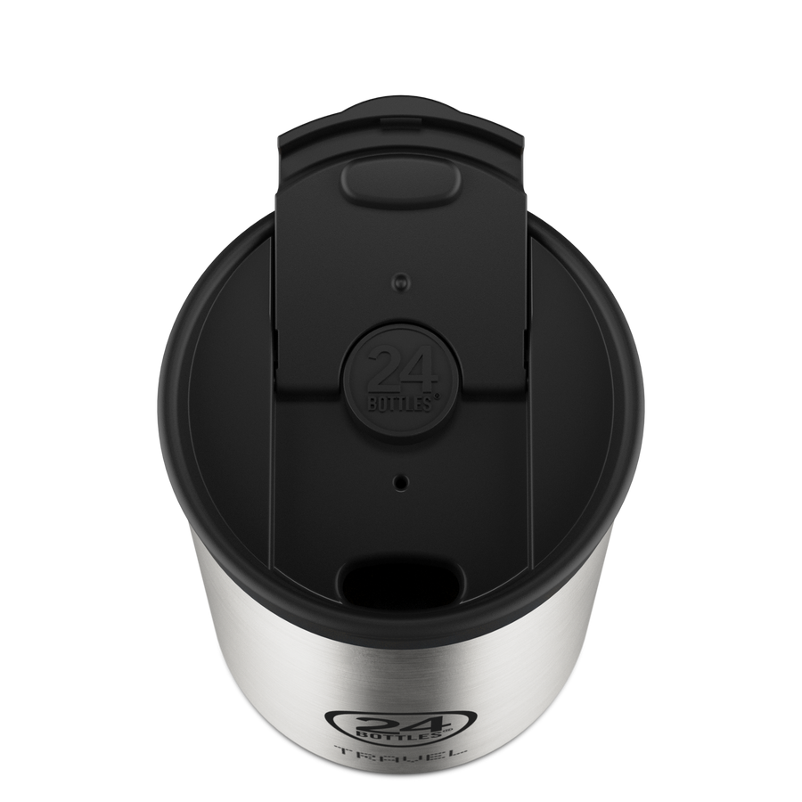 Travel Tumbler – Brushed Steel – 350 ml