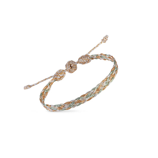 Bracelet Zyn Nº2 (Peach & Silver Almond Desert Sun)