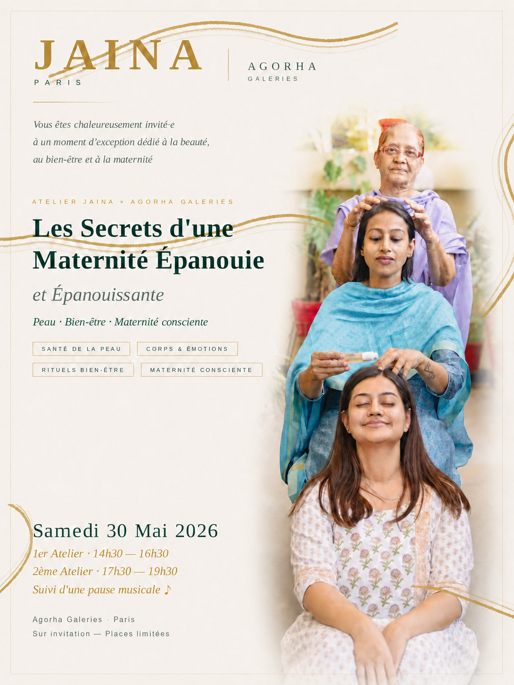 Atelier spécial Fête des Mères avec Jaina Paris: Les Secrets d’une Maternité Épanouie💫
