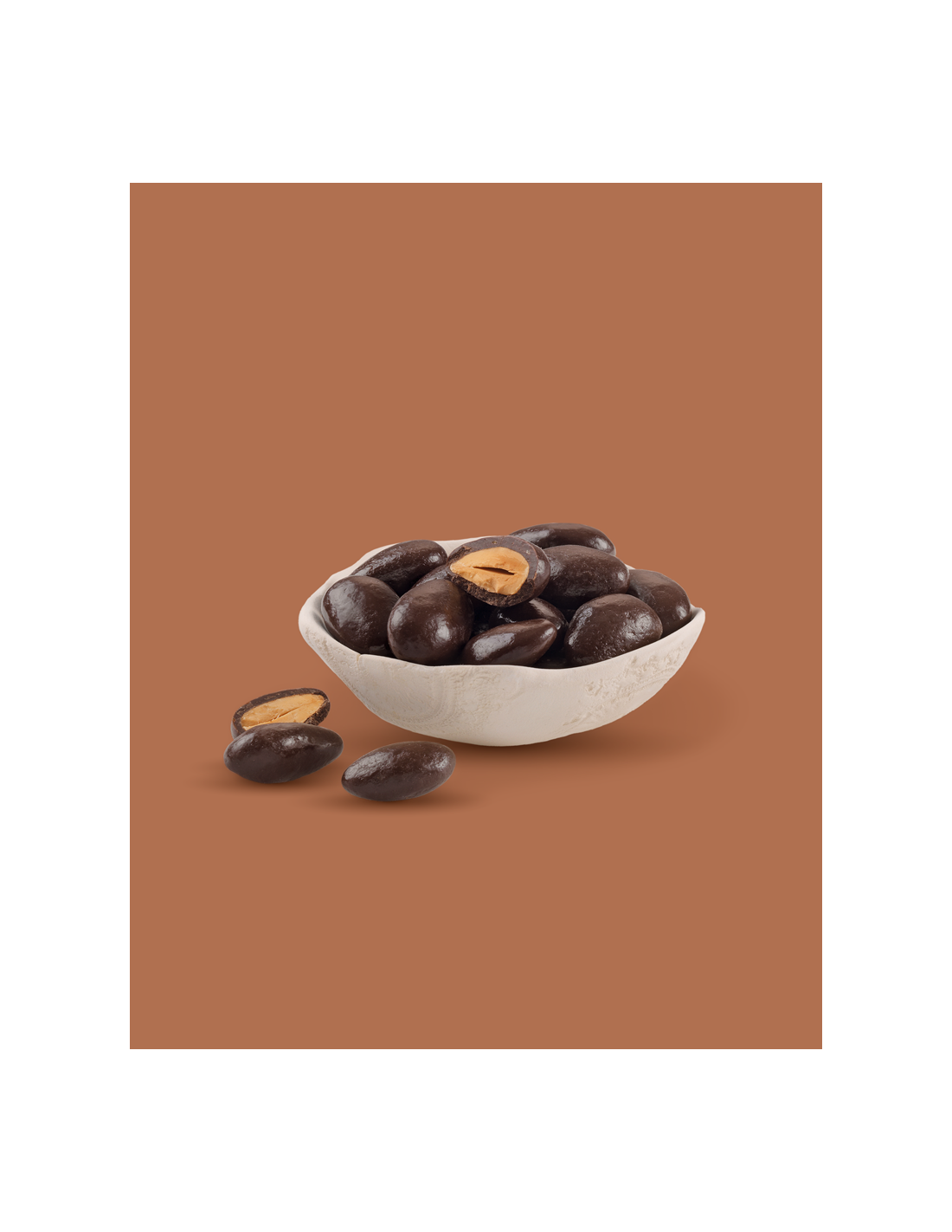 Amandes chocolat noir caramel sel