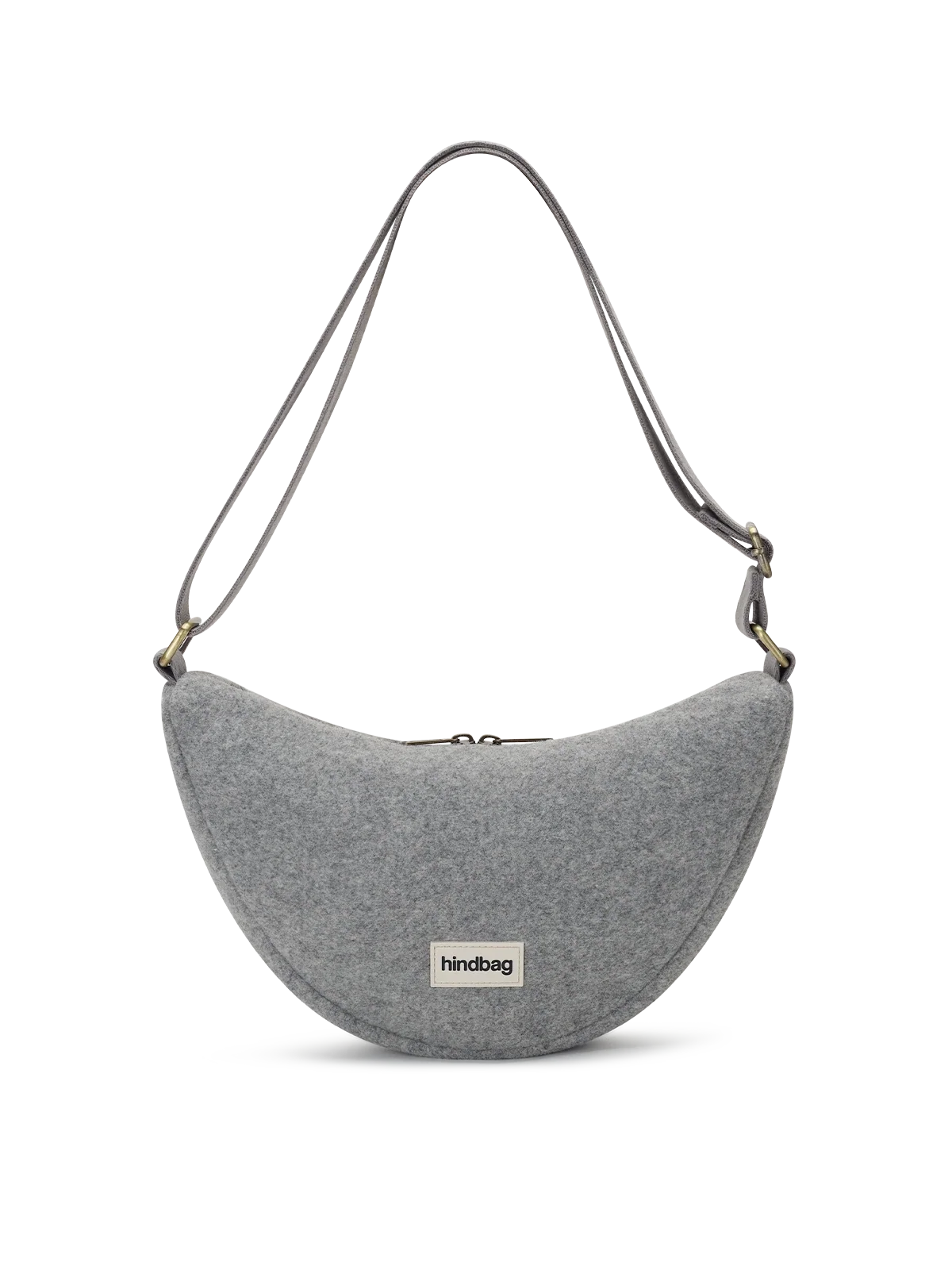Sac Bandoulière Andrea Effet Laine Grise