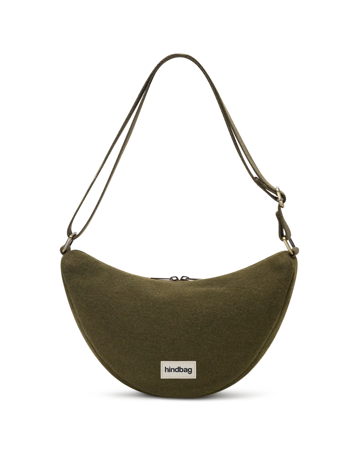 Sac Bandoulière Andrea Effet lainé khaki