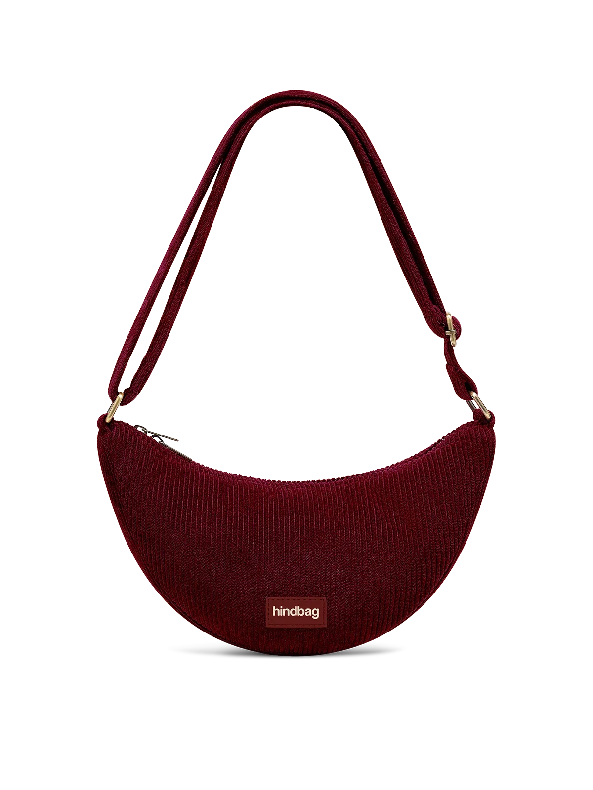 Sac Bandoulière Andrea Velours Bordeaux