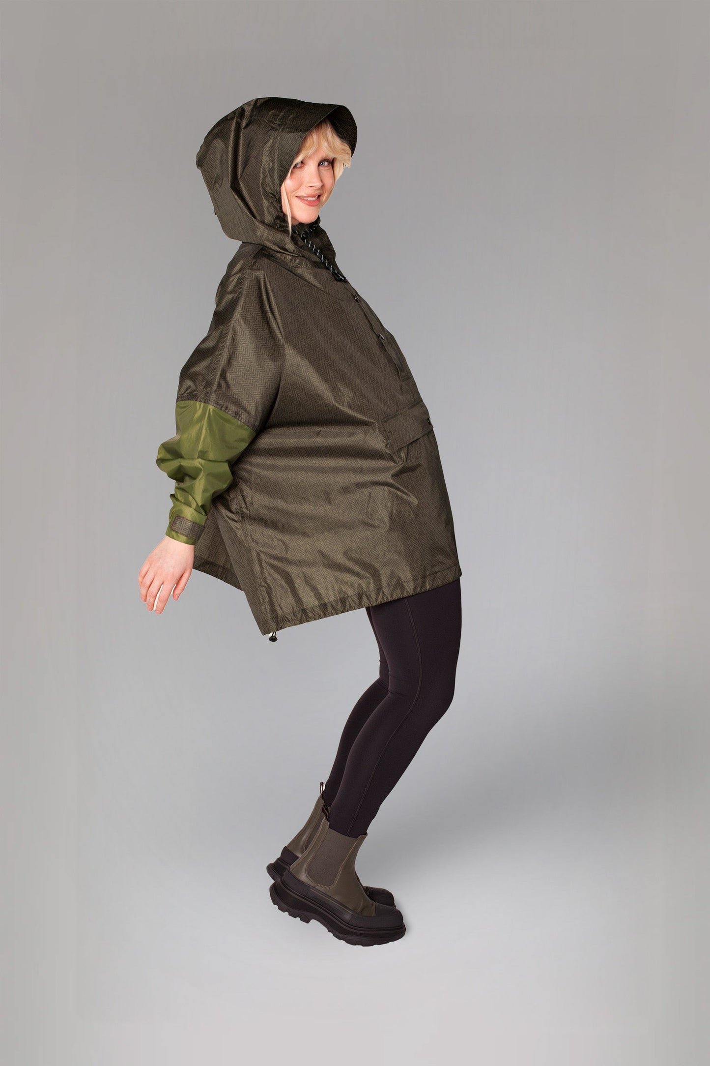 Anorak de pluie Chevron Heringbone